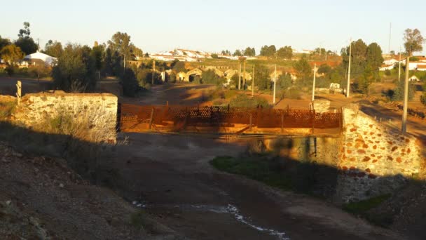 Abandoned Mines Mina Sao Domingos Alentejo Portugal — Stok video