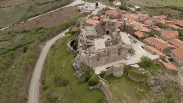 Castelo Rodrigo drone vue aérienne, au Portugal 