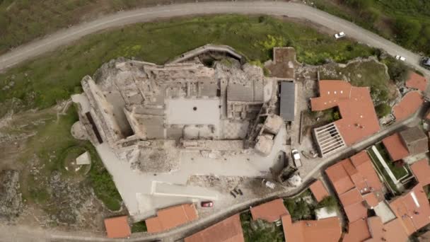 Vista Aérea Del Dron Castelo Rodrigo Portugal — Vídeo de stock