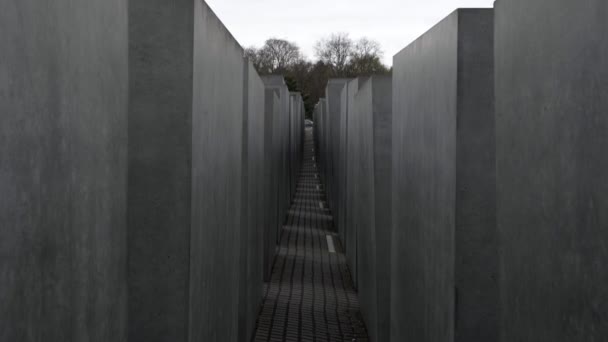 Memorial Murdered Jews Europe Berlin — Stock Video