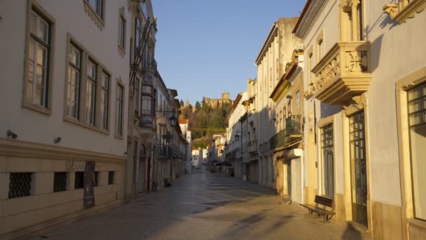 Rua Principal Tomar Portugal — Vídeo de Stock