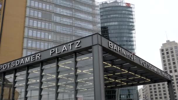 Edificios Potsdamer Platz Berlín — Vídeos de Stock