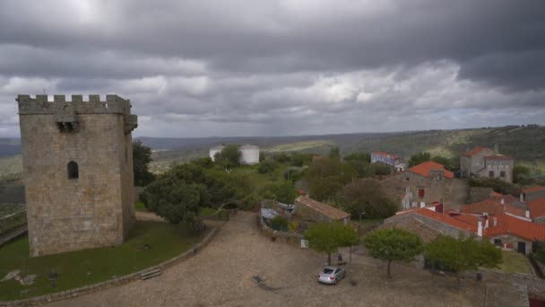 Pinhel Kastély Torony Portugáliában — Stock videók