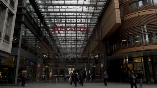 Potsdamer Platz Arkaden Shopping Center Berlim — Vídeo de Stock