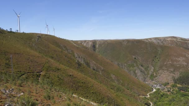 Byn Aldeia Pena Arouca Serra Freita Portugal — Stockvideo