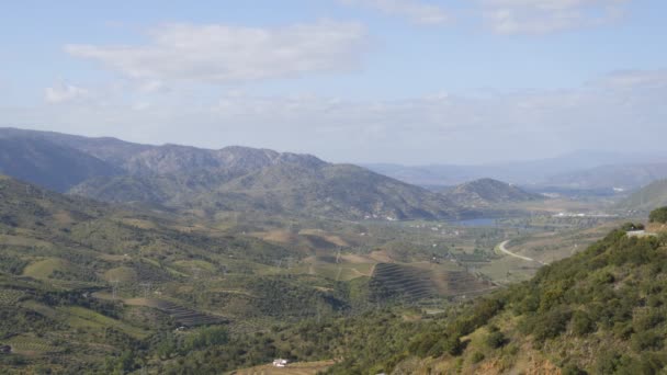 Castelo Melhor Drone View Miradouro Sao Gabriel Viewpoint — ストック動画