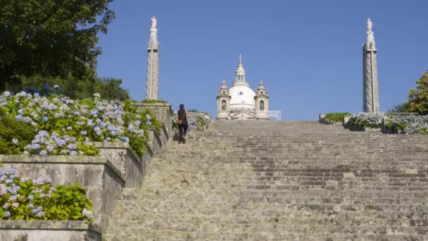 Santuario Sameiro Fristaden Braga Portugal — Stockvideo