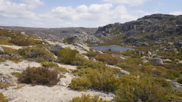 Lagoa Redonda Paisaje Serra Estrela Portugal — Vídeos de Stock