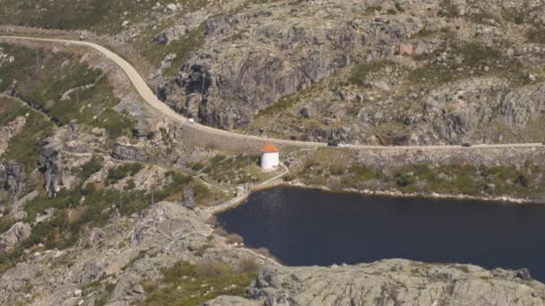 Lagoa Covao Curral Serra Estrela Portugal — Vídeo de Stock