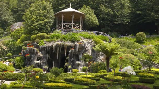 Santuario Bom Jesus Santuario Jardín Braga Portugal — Vídeos de Stock