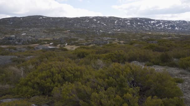 Landschapslagunes Serra Estrela Portugal — Stockvideo