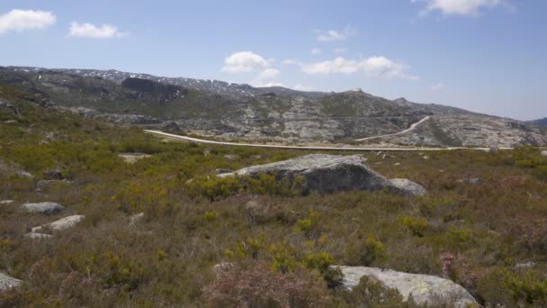 Serra Estrela Landscape Lagoons Route Portugal — Stock Video
