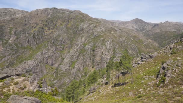 Bela Paisagem Natural Parque Nacional Geres Portugal — Vídeo de Stock