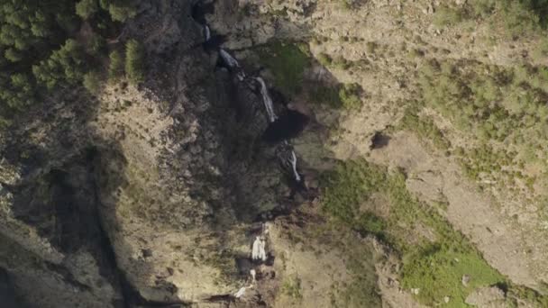 Fisgas Ermelo Vista Aérea Drone Cascada Mondim Basto Más Hermosa — Vídeo de stock