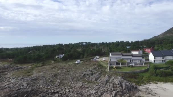 Punta Canton Drone Vue Aérienne Paysages Étonnants Avec Montagnes Plage — Video
