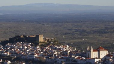 Serra de Sao Mamede dağlarından Portekiz, Alentejo 'da Castelo de Vide