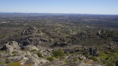 Portekiz, Alentejo 'daki Marvao çevresindeki manzara dağları