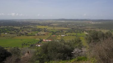 Portekiz, Alentejo 'da Mourao çevresindeki manzara