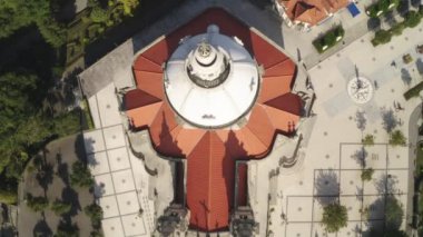 Santuario Sameiro Sığınak insansız hava aracı görüntüsü Braga, Portekiz 'de