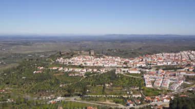 Serra de Sao Mamede dağlarından Portekiz, Alentejo 'da Castelo de Vide