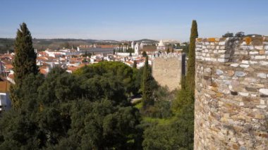 Vila Vicosa kale manzarası Alentejo, Portekiz