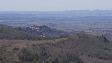 Castelo de Vide Manzarası Marvao 'daki kale duvarlarının içi