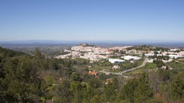 Serra de Sao Mamede dağlarından Portekiz, Alentejo 'da Castelo de Vide