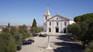 Portekiz, Alentejo 'daki şatonun içindeki Vila Vicosa binaları