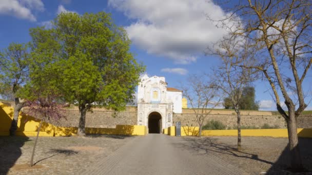 Entrada Ciudad Elvas Alentejo Portugal — Vídeo de stock