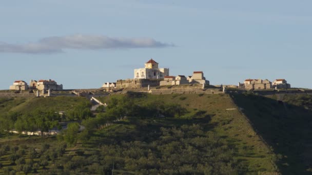 Forte Nossa Senhora Graca Vista Fortaleza Desde Elvas Alentejo Portugal — Vídeo de stock