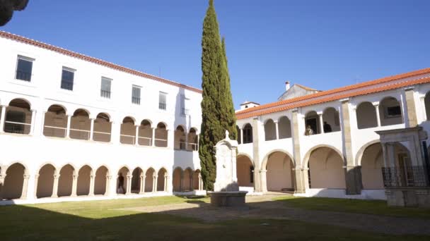 Portalegre Library Santa Clara Convent Portugal — Stock Video