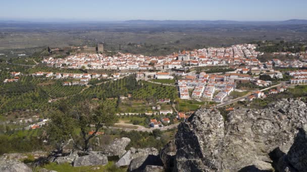 Castelo Vide Alentejo Portugália Serra Sao Mamede Hegységből — Stock videók