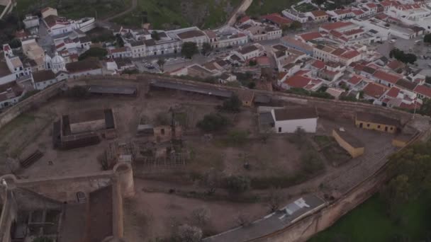 Castro Marim Cidade Drone Aéreo Vista Algarve Portugal — Vídeo de Stock