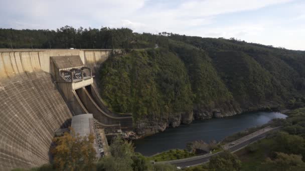 Castelo Bode Dam Portugal — Stockvideo