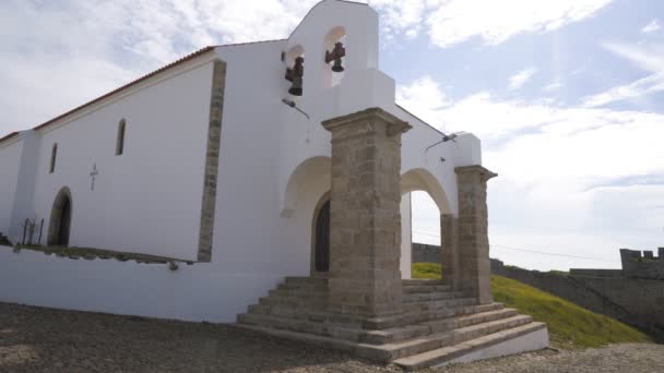 Kerk Kerkhof Van Evoramonte Alentejo Portugal — Stockvideo