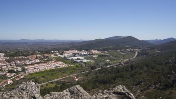 Castelo Vide Alentejo Portugal Serra Sao Mamede Mountains — Stock Video