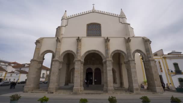 Chiesa Igreja Graca Evora Portogallo — Video Stock