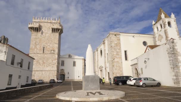 Замок Естремос Алентежу Португалія — стокове відео