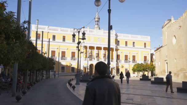 Plaza Espana Alacant Spanien — Stockvideo