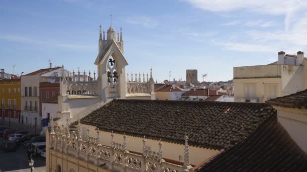 スペインの城からBadajoz市の景色 — ストック動画