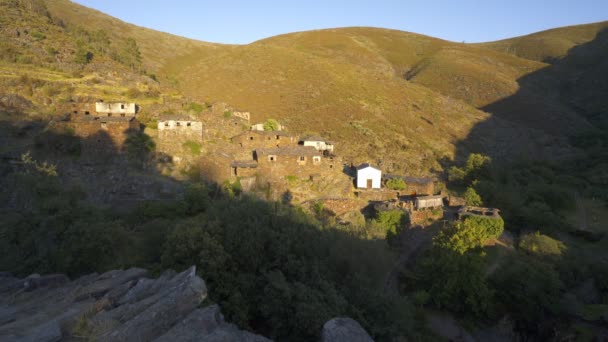 Serra Freita Portugália Drave Village Arouca Serra Freita Mountain Portugália — Stock videók