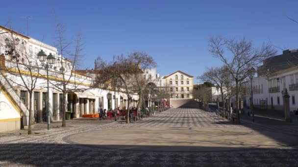 Portalegre Praca Republica Κέντρο Της Πόλης Alentejo Πορτογαλία — Αρχείο Βίντεο