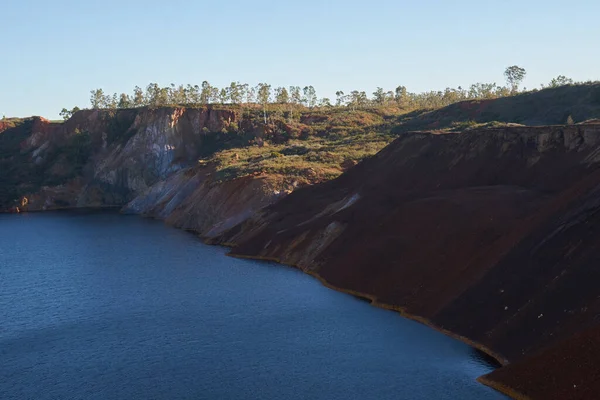 Lago Contaminado Una Antigua Mina Abandonada Mina Sao Domingos Portugal — Foto de Stock