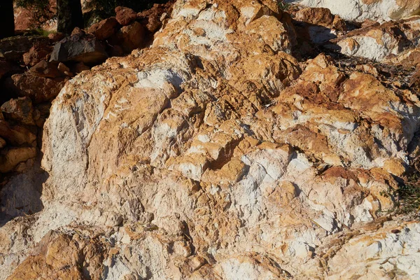 Abstraktní Detaily Důlní Červené Skalní Krajiny — Stock fotografie