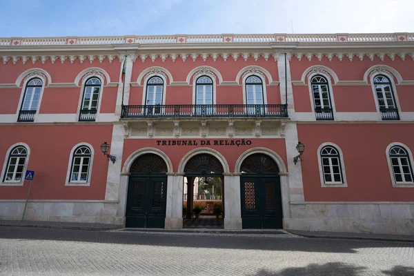 Evora Tribunal Relaçao Edifício Bonito Vermelho Alentejo Portugal — Fotografia de Stock