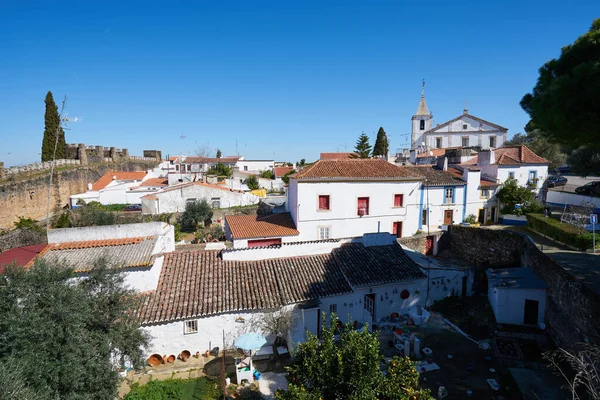 Portekiz Alentejo Daki Şatonun Içindeki Vila Vicosa Binaları — Stok fotoğraf