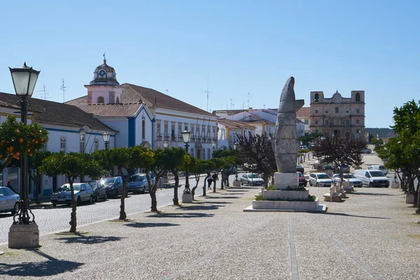 Vila Vicosa Huvudgata Alentejo Portugal — Stockfoto