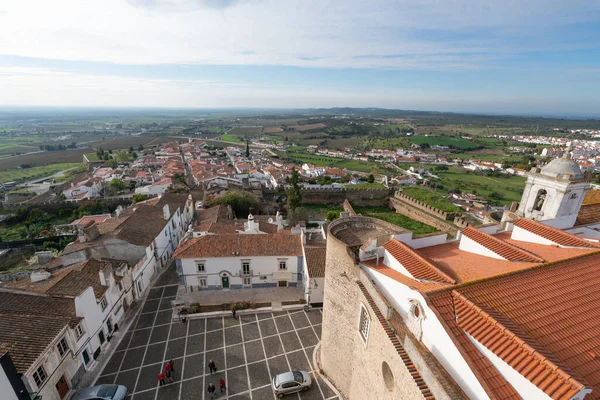 Utsikt Över Staden Estremoz Från Slottet Alentejo Portugal — Stockfoto