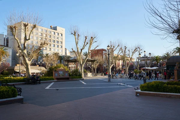 Parque Paseo San Francisco Badajoz España — Foto de Stock