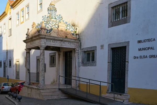 Biblioteca Elvas Biblioteca Entrada Municipal Alentejo Portugal — Foto de Stock